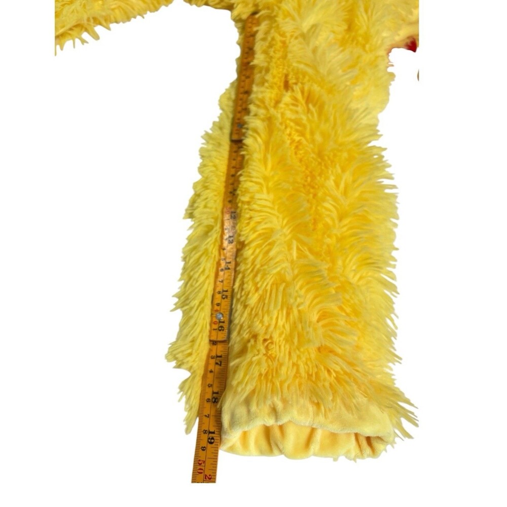 Toddler Chicken Halloween Yellow Plush One Piece Jumpsuit W/ Hood & Tail 4-5 Yrs - Picture 2 of 9